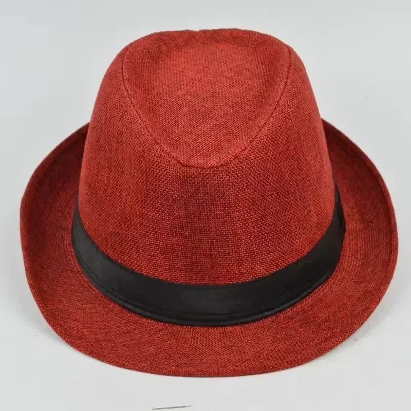 Herren Baumwoll-Leinen Hut – Jazzhut, Englischer Gentleman Hut, Vielseitig & Modisch Kaufschwan®