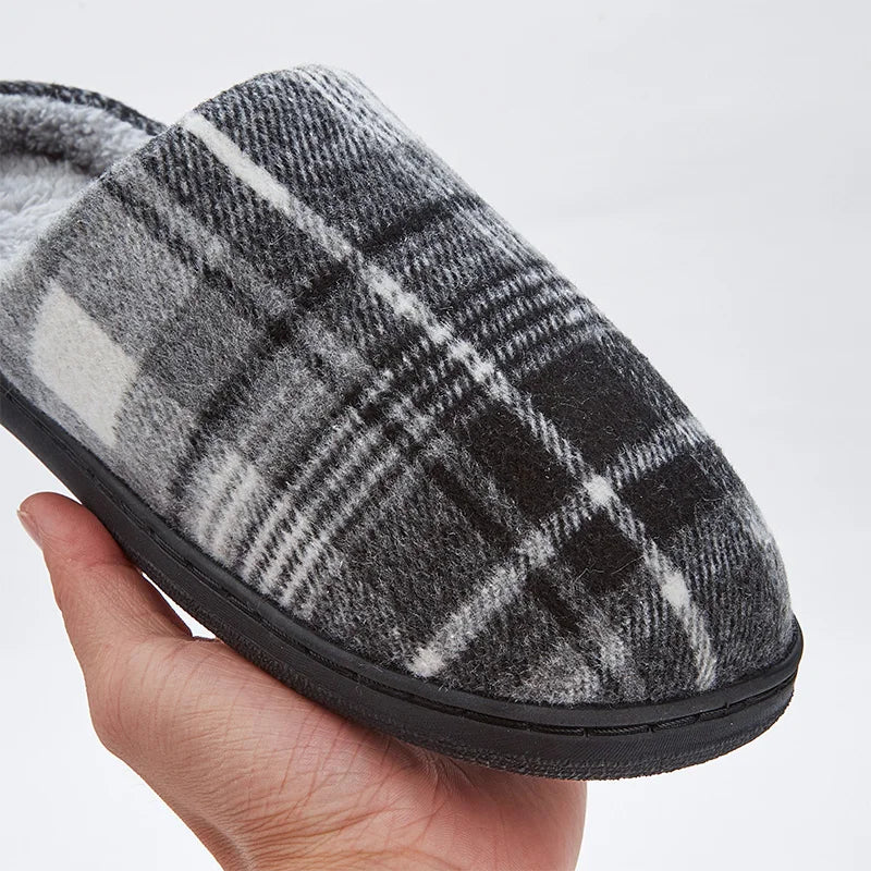 Herren Plüsch Hausschuhe | Bequeme Memory Foam Schuhe | Winter Warm & Weich Schlafzimmer Hausschuhe Kaufschwan®