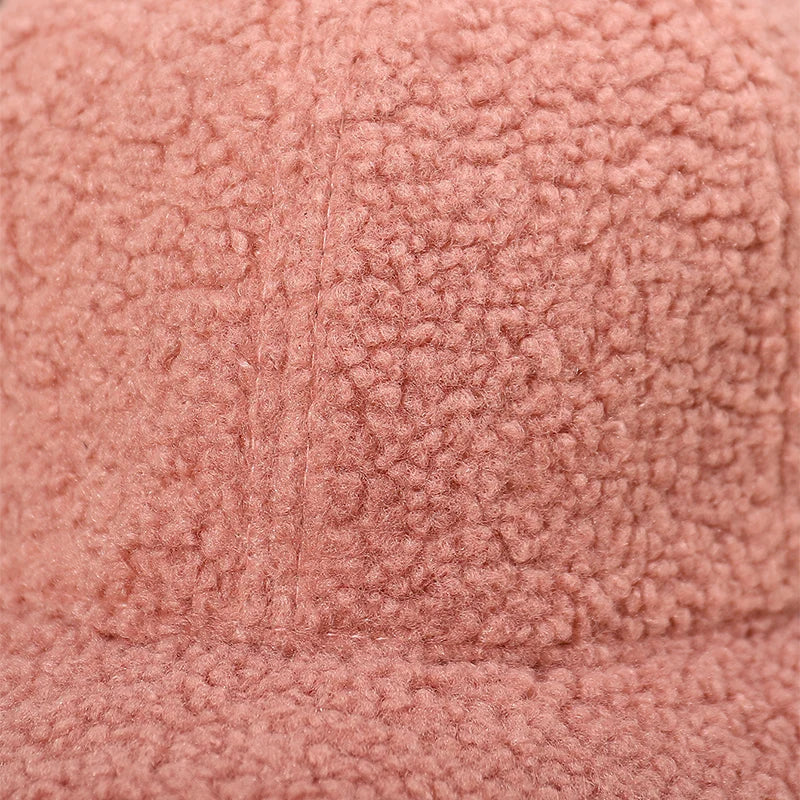 Neue 16 Farben Herbst Winter Baseballkappe | Damen Kappe aus Kunstlammwolle | Warme Plüsch Baseballkappe Kaufschwan®