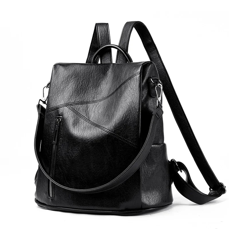 Leder Rucksack | Damen Vintage Schultertasche | Hochkapazitiver Reise- & Schulrucksack Kaufschwan®