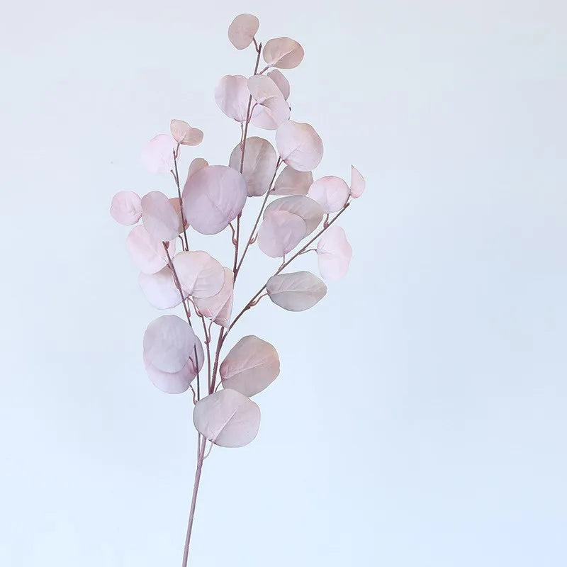 Rosa Eukalyptusblätter Künstliche Pflanzen – Dekorative Kunstblätter für Blumenwand, Hochzeit & Weihnachtsdekoration | Wohnaccessoires & Blumengestecke Kaufschwan® Hellrosa 1 Stück