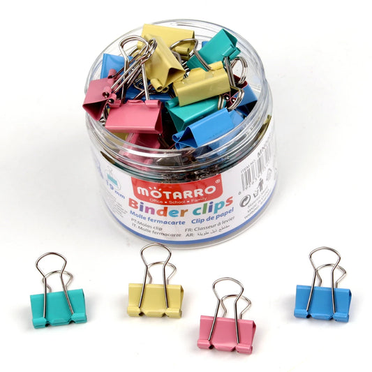 40 Stück Bunte Dovetail Büroklammern – 19mm Langstiel-Klammern | Praktische Papierclips für Schule, Büro & Studium (1 Box) Kaufschwan®