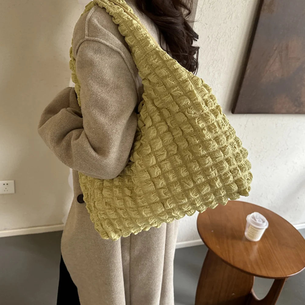 Elegante Falten Cloud Handtasche – Damen Schultertasche in Bonbonfarben | Große Kapazität Tote Bag für Alltag & Shopping Kaufschwan®
