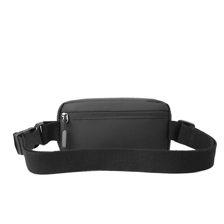 Unisex Schwarze Gürteltasche – Verstellbarer Schultergurt | Outdoor Crossbody Brusttasche, Langlebig & Modisch Kaufschwan®