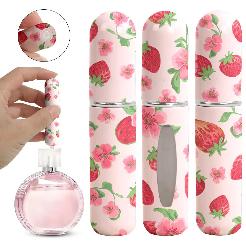 2/1PC 5ml Mini Perfume Bottle Refillable Empty Cosmetic Containers Portable Spray Atomizer Bottle Portable Travel Perfume Bottle Kaufschwan® fen caomei 1PC