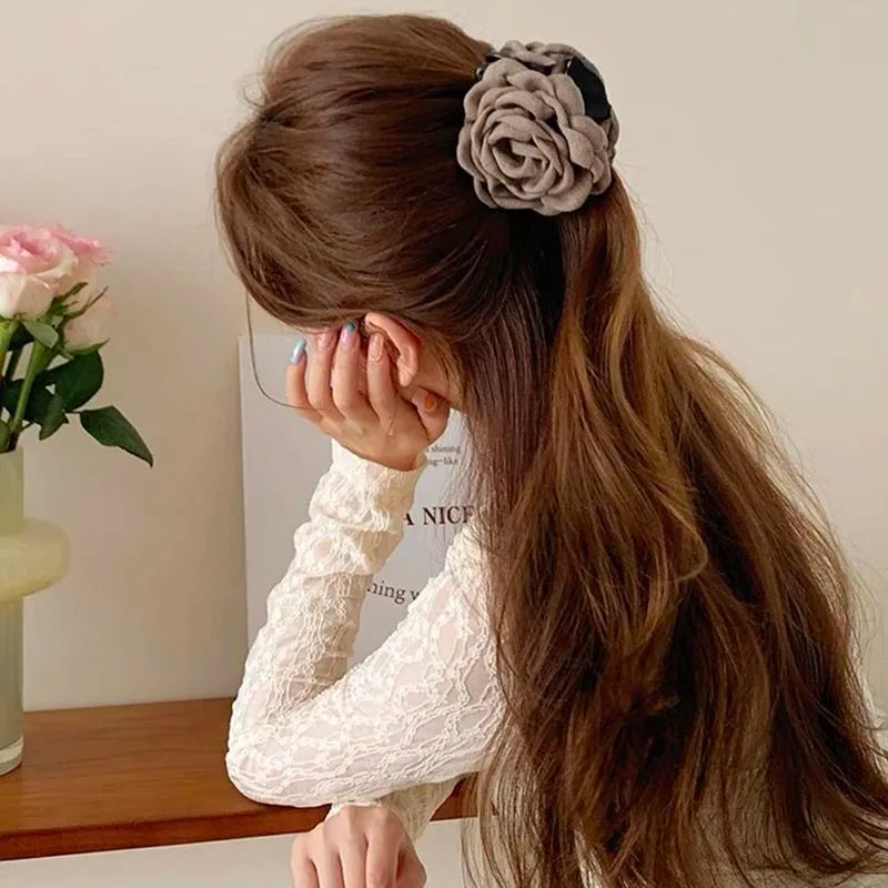 Stoff-Rosen-Haarklammern – Elegante Haaraccessoires für Damen & Mädchen Kaufschwan®