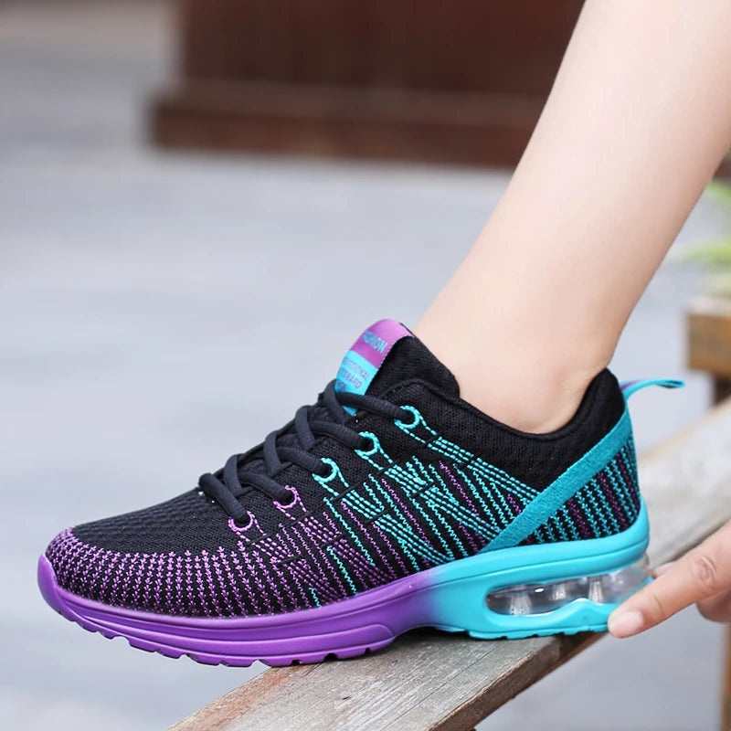 Damen Sportschuhe – Outdoor Laufschuhe | Hochwertige Atmungsaktive Sneaker mit Rutschfester Sohle für Alltag & Training Kaufschwan®