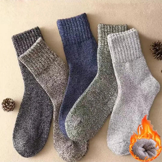 Winter-Frottee-Gepolsterte Dicke Socken | Unisex Warme Dicke Mid-Calf Socken | Solide Farbe Kaufschwan®