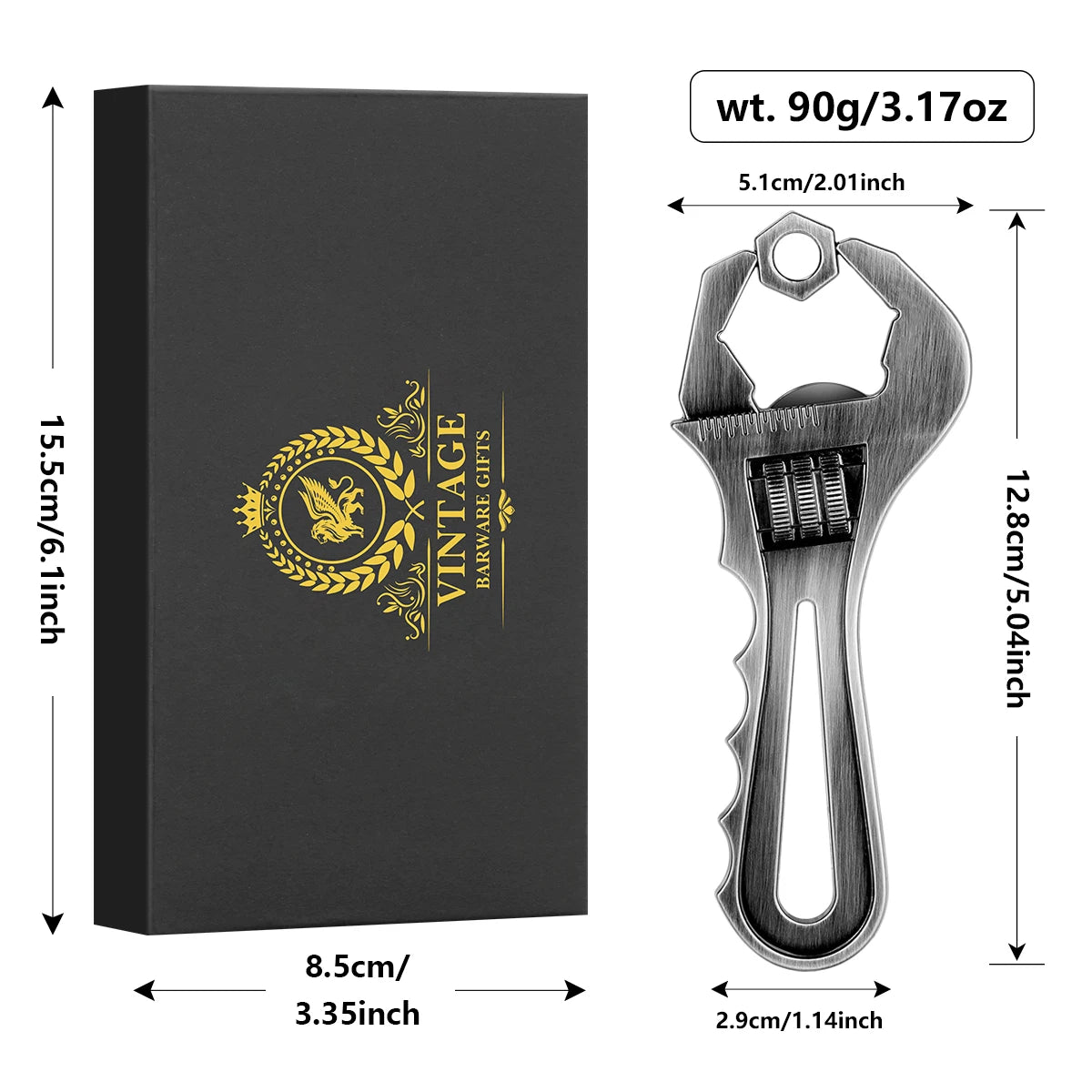 Schraubenschlüssel Flaschenöffner – Metall Werkzeug Design Geschenk für Ingenieure Kaufschwan®