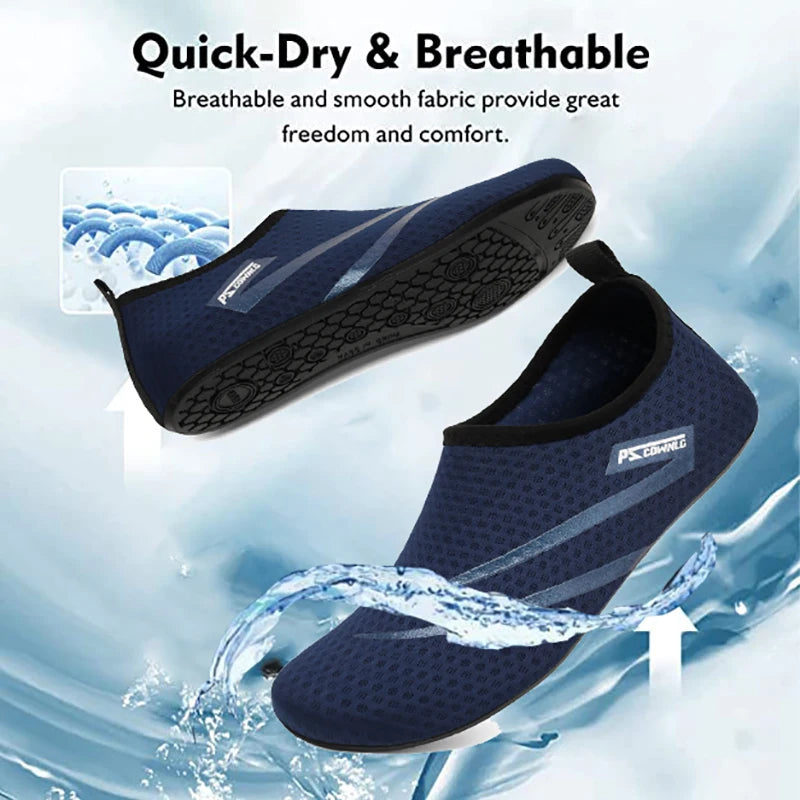 Unisex Aqua Wasserschuhe – Atmungsaktive Schwimmschuhe für Strand, Barfuß & Waten Kaufschwan®