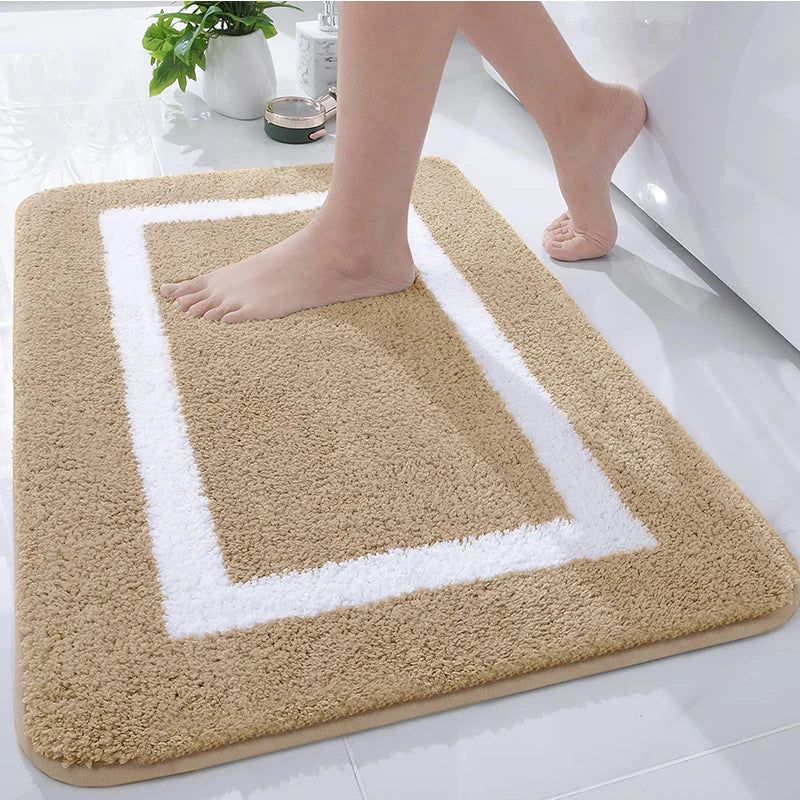 Weiche Saugfähige Badematte – Rutschfester, Schnelltrocknender Plüschteppich für Bad & Schlafzimmer Kaufschwan®