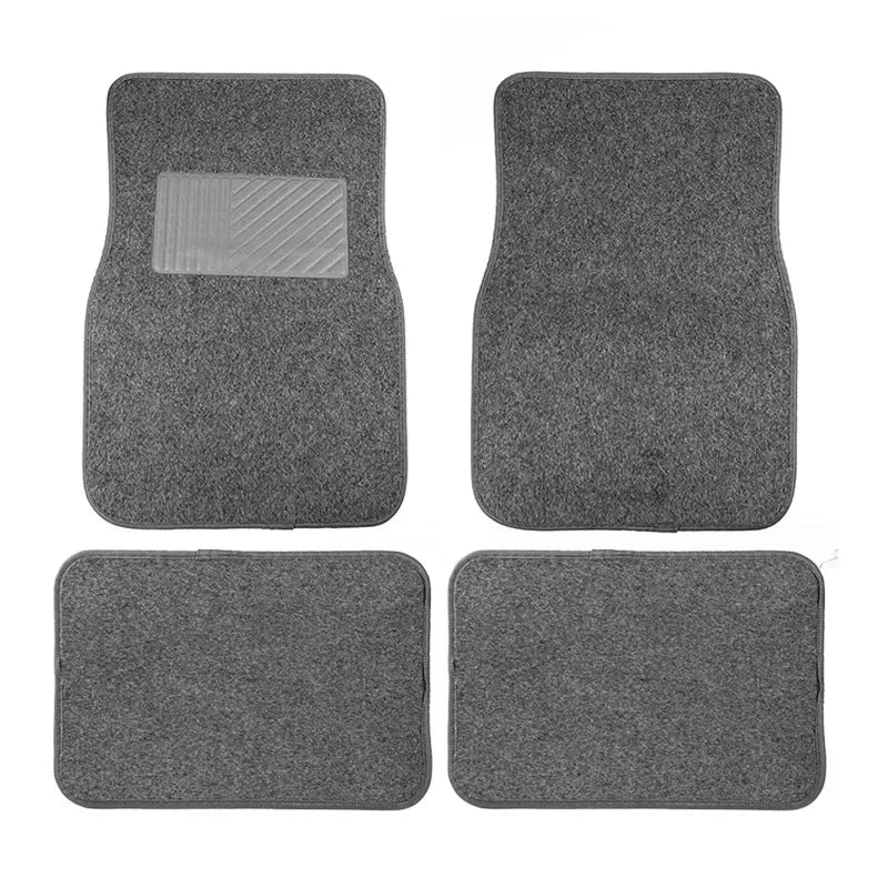 Universelle Autoschalenmatten – Teppich-Fußmatten für vorne & hinten, passend für SUV, Limousinen & Vans Kaufschwan® Grau