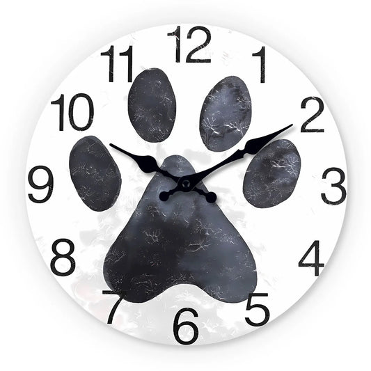 Holz Muster Wanduhr – Leise Quarz Deko Uhr Kaufschwan® 24 Zoll