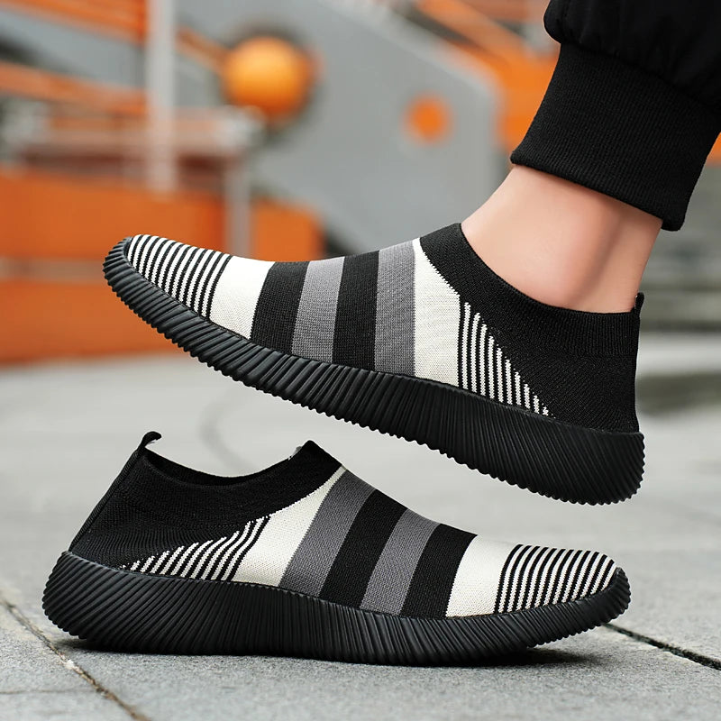 Damen Vulcanized Slip-On Sneaker – Hochwertige Freizeitschuhe | Bequeme Loafer für Spaziergänge | Übergrößen bis 44 Kaufschwan®