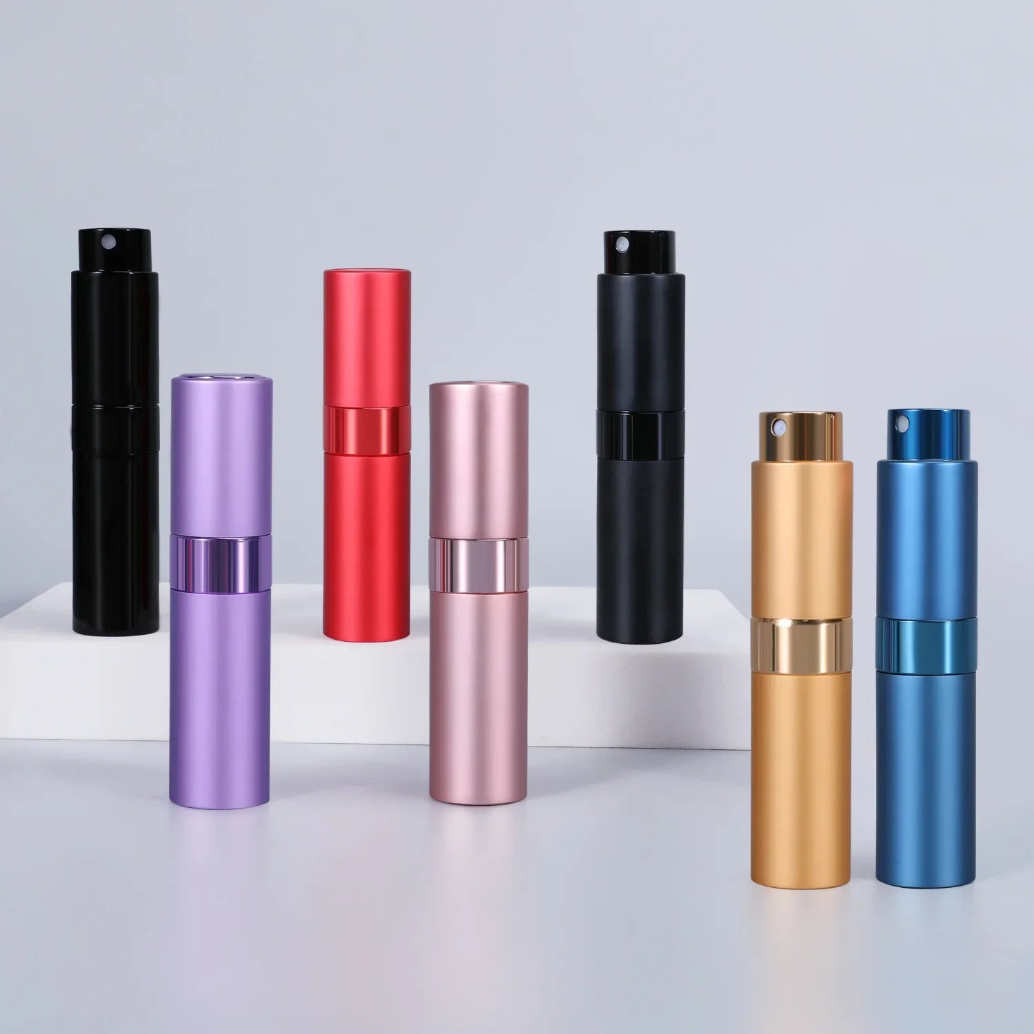 Perfume Refill Bottle 8ml Metal Aluminum Refillable Perfume Bottle Spray Bottle Portable Atomizer Perfume Travel Kaufschwan®