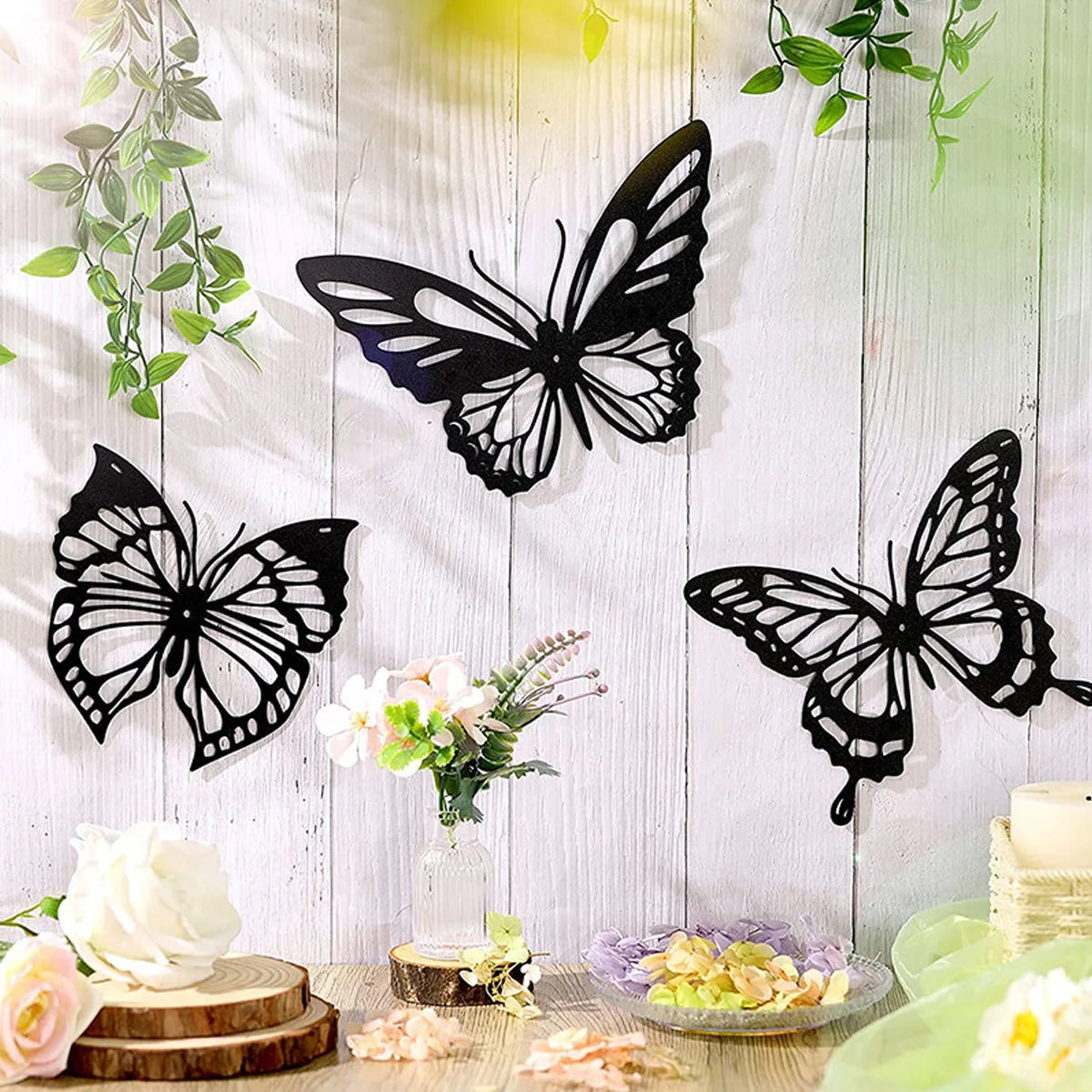 Metall Schmetterling Hohl Wanddeko – Kreative Eisen Hängedekoration Kaufschwan®