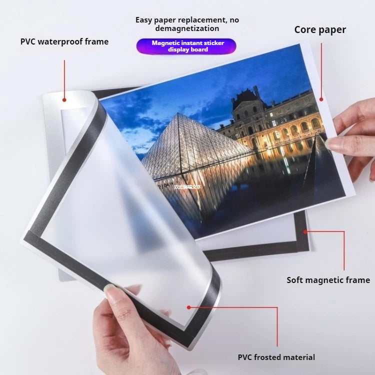 Magnetischer Bilderrahmen – Moderne Selbstklebende Wandhalterung für Fotos und Dokumente Kaufschwan®