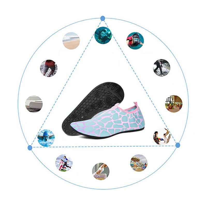 Damen Wasserschuhe Schnell Trocknend – Bequeme Strand & Yoga Schuhe, Atmungsaktive Badeschuhe Kaufschwan®