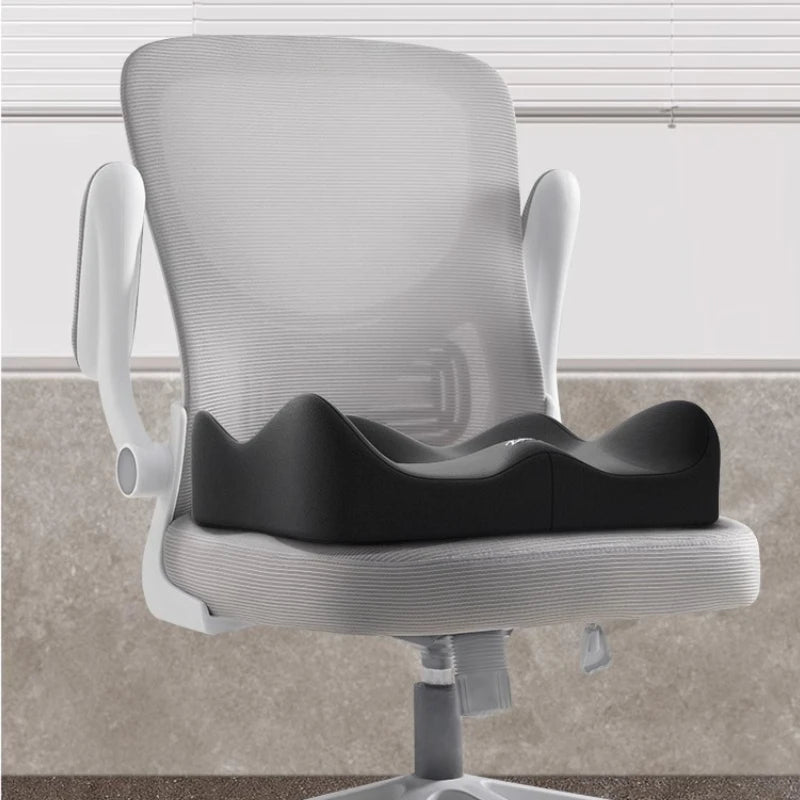 Memory Foam Sitzkissen | 3D Ergonomische Unterstützung | Waschbarer Bezug für Auto & Büro Kaufschwan®