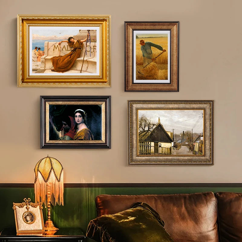 Vintage Antiker Bilderrahmen – Holzoptik Rustikale Tischdekoration Kaufschwan®