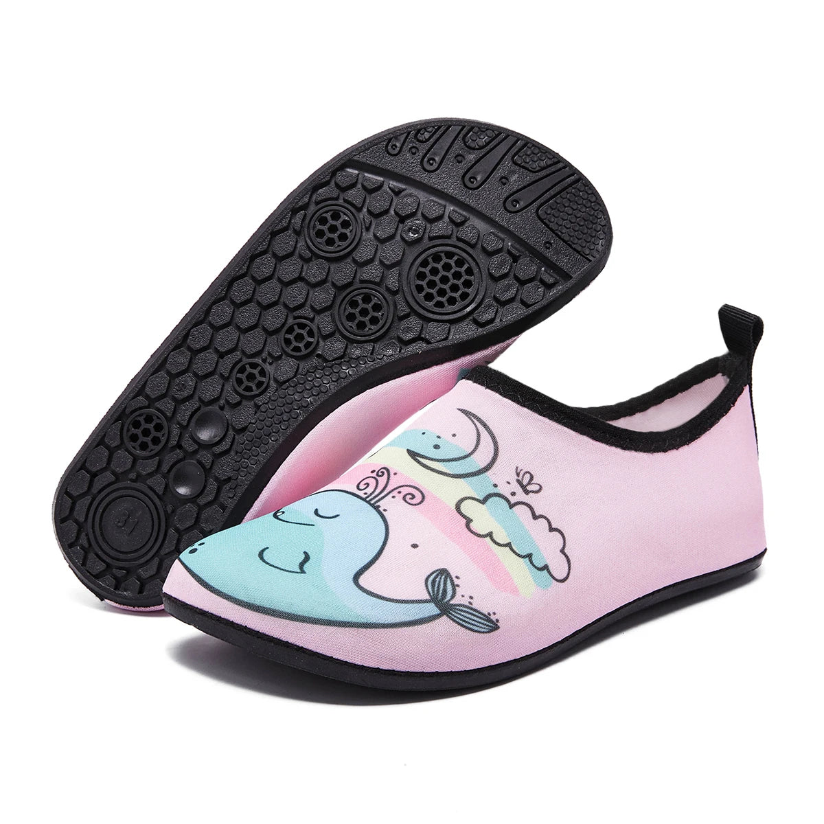 Kinder Schnelltrocknende Wasserschuhe – Leichte Barfuß Badesocken & Aqua Schuhe für Jungen & Mädchen Kaufschwan® Pink 30/31