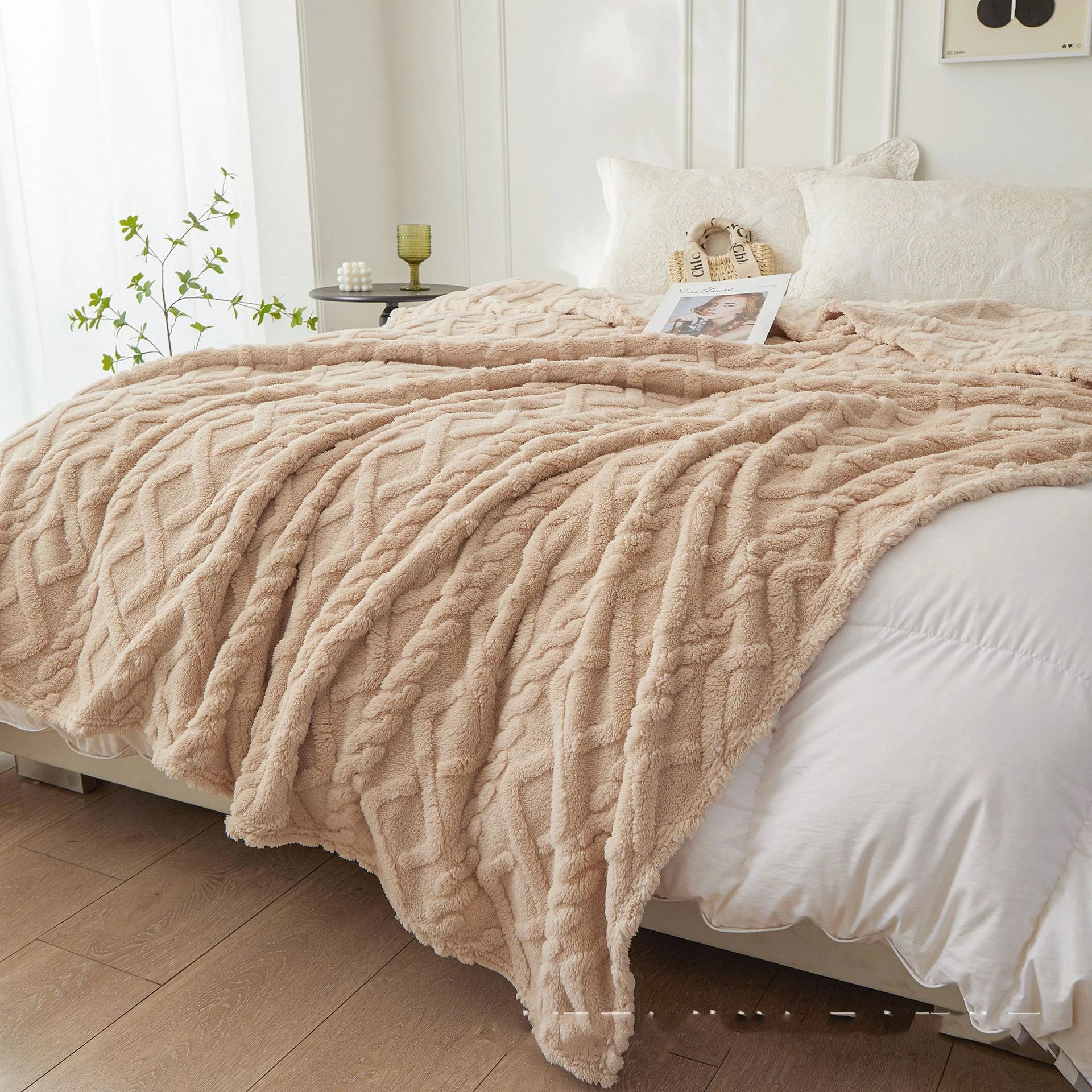 Sherpa Decke – Weicher, dicker und warmer Fleece Überwurf für Zuhause, Sofa, Neugeborene, Kinderbettwäsche & Reise Kaufschwan®
