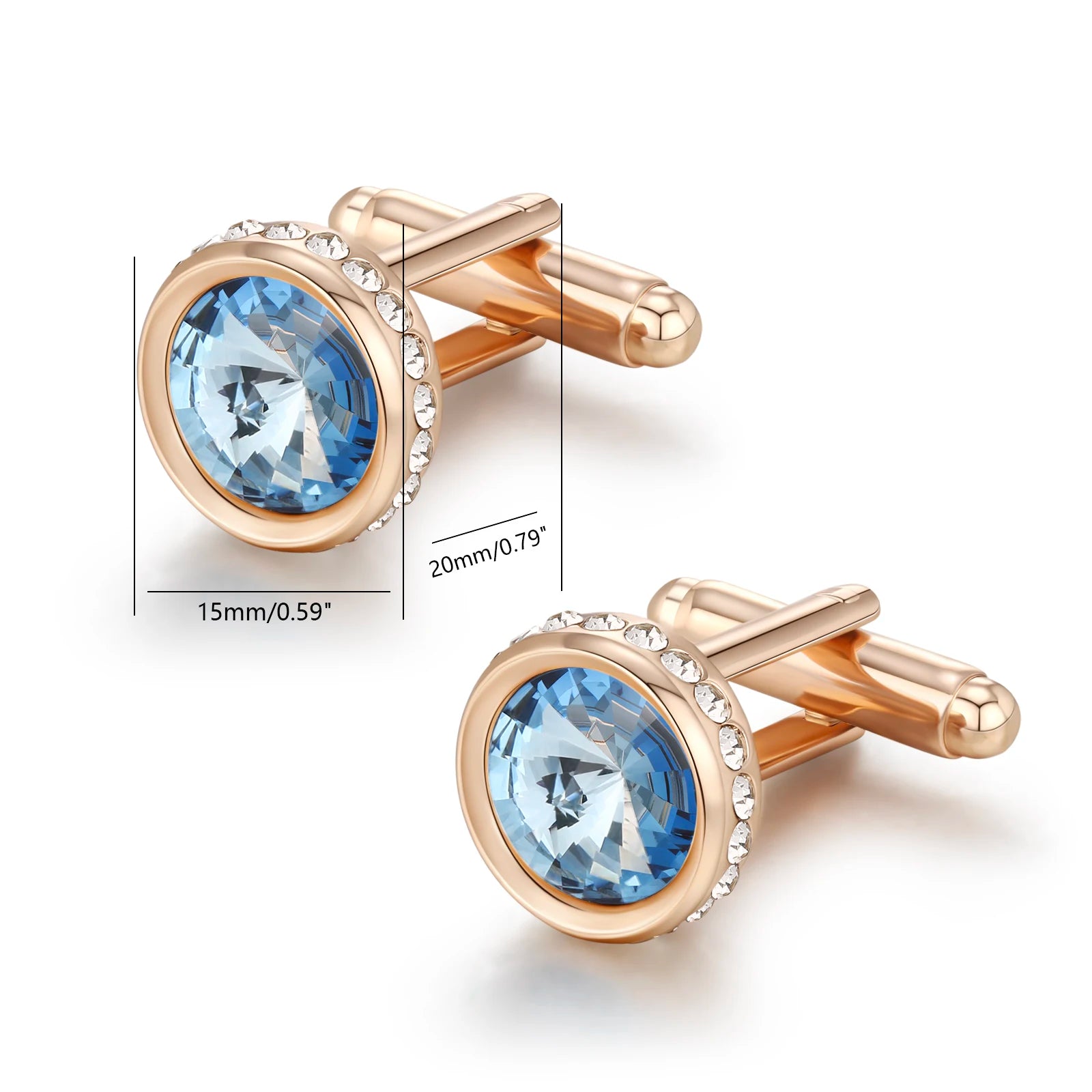 Herren Manschettenknöpfe mit Kristall – Elegante Manschetten für Hochzeit, Business & Anlassmode | Edles Geschenk für Bräutigam oder Vater Kaufschwan®