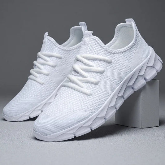 Atmungsaktive Mesh Sneaker – Leichte Sportschuhe für Damen & Herren | Bequeme Freizeit Laufschuhe Kaufschwan® Weiß 35