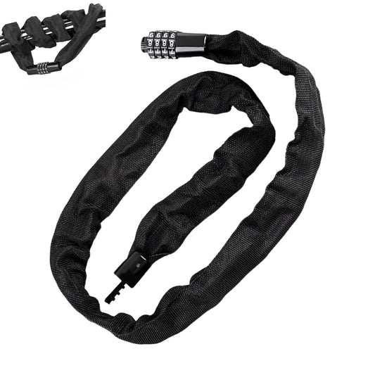 Anti-Diebstahl Fahrrad Kettenschloss – Universelles Zahlenschloss für Fahrrad, Roller & Skateboard | 4-stelliger Code 80/100/120cm Kaufschwan®