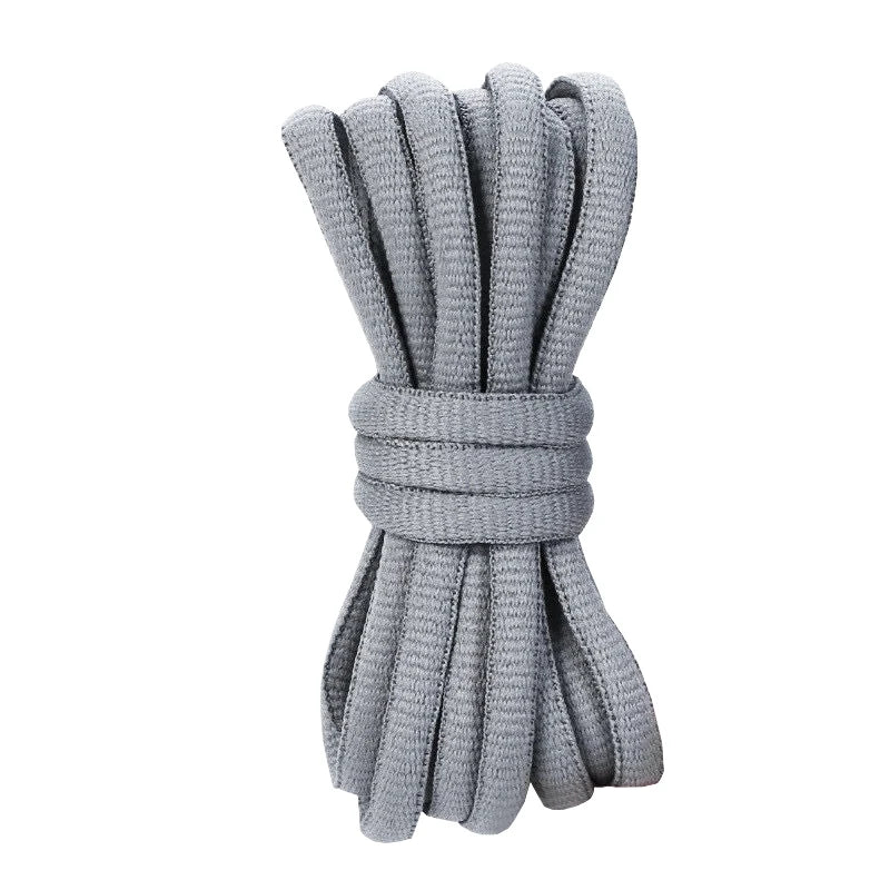 9mm Dicke Ovale Schnürsenkel – Premium Ersatzschnürsenkel für Dunks & Sneaker | 140cm Lange Robuste Sportschuh Laces Kaufschwan® Mittelgrau