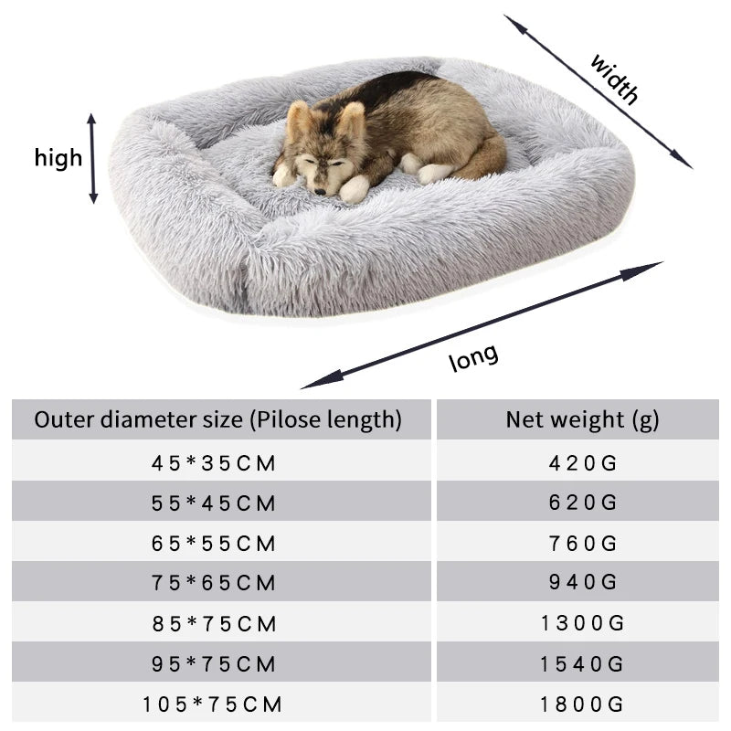 Plüsch Haustierbett Sofa – Flauschiges Kissenkorb Bett für Hunde & Katzen Kaufschwan®