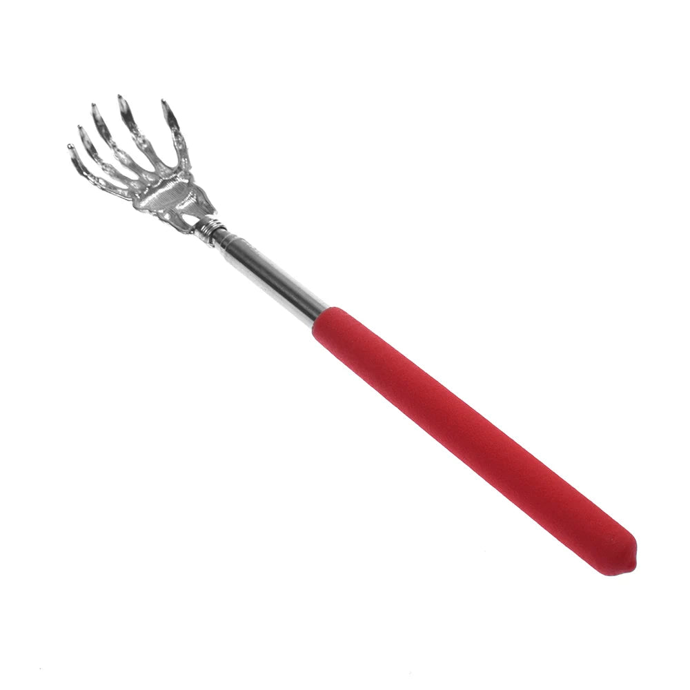 Edelstahl Teleskop-Rückenkratzer | Ausziehbarer Juckreiz-Linderer & Massager | Gesundheitsprodukt & Handwerk Kaufschwan® Rot