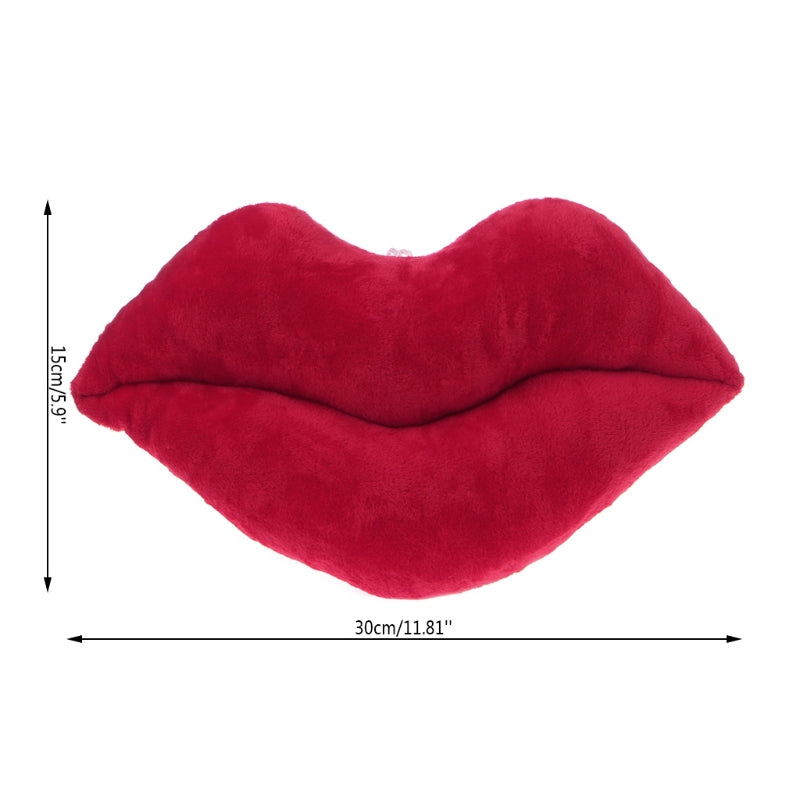Großes Rotes Lippen Plüschkissen | Weiches Kuscheltier für Sofa, Auto, Schlafzimmer & Valentinstagsgeschenk Kaufschwan®