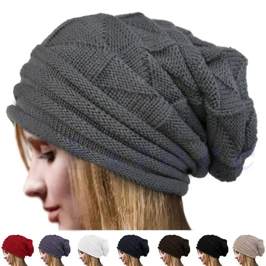 Gestrickte Oversize Baggy Beanie – Warme Wintermütze | Slouchy Wollmütze für Damen & Herren | Ski Skull Cap Kaufschwan®