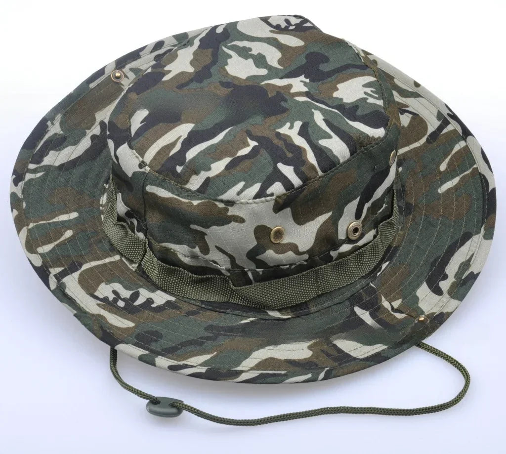 Sonnenhut Anglerhut für Herren – Camouflage Outdoorhut, Sonnenschutz für Jagd, Angeln, Wandern & Camping Kaufschwan® Design 3