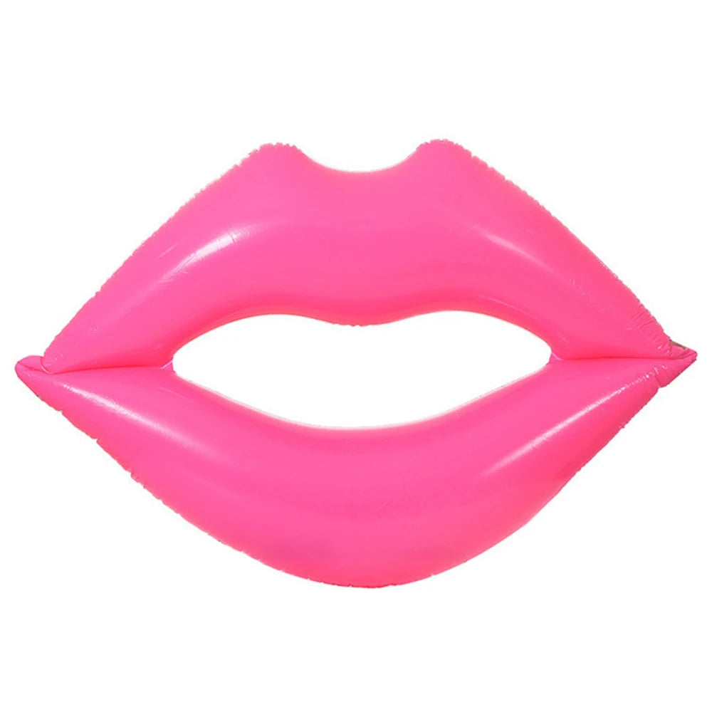 Aufblasbarer Pool-Schwimmring in Lippenform – Lustiger & Stilvoller Schwimmreifen für Erwachsene Kaufschwan® Pink - 120X100cm
