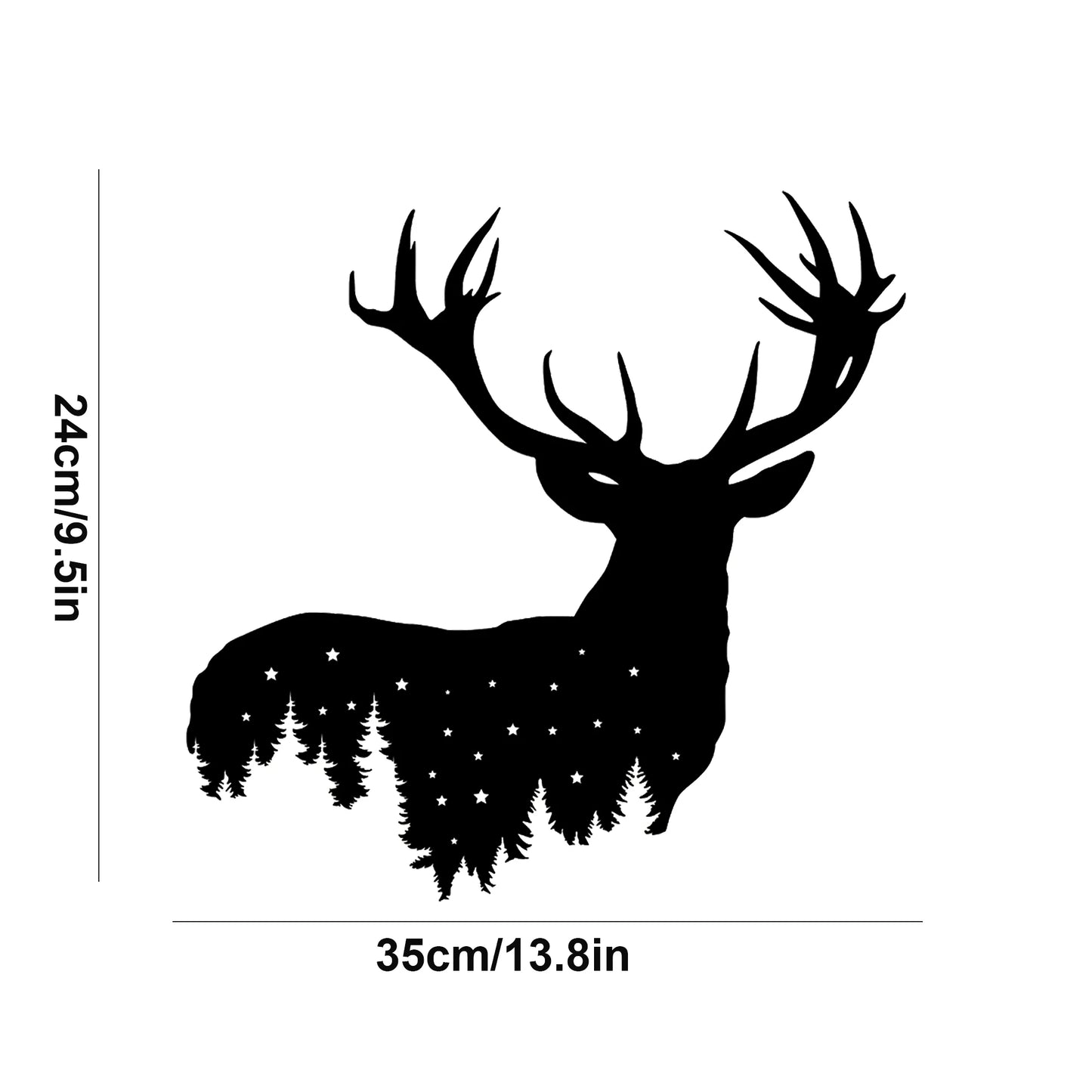 Hirsch Metall Wandbild – Stahl Wanddeko für Wohnzimmer & Außenbereich Kaufschwan®
