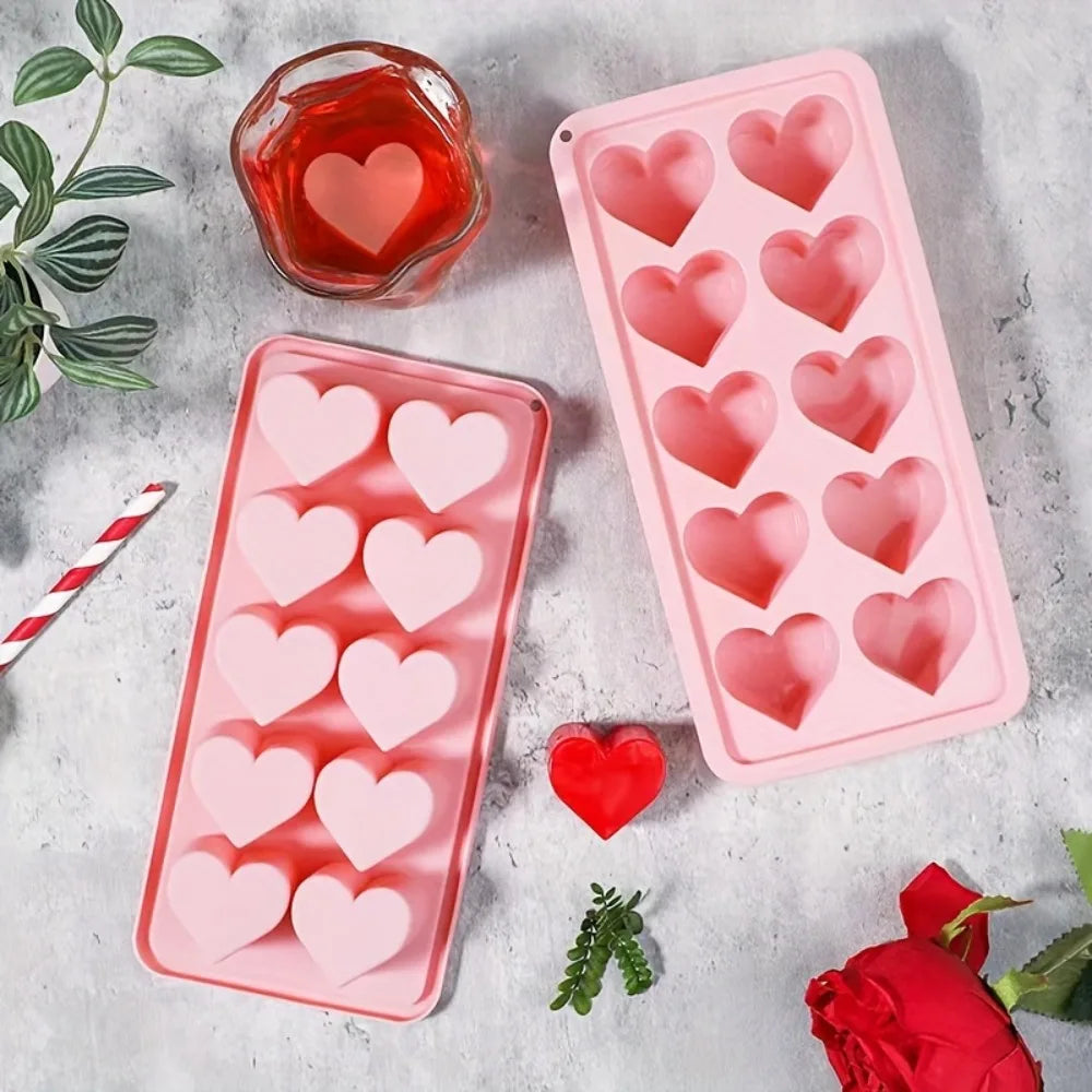 Herz Eiswürfelform aus Silikon – Für Cocktails, Getränke & Desserts Kaufschwan®