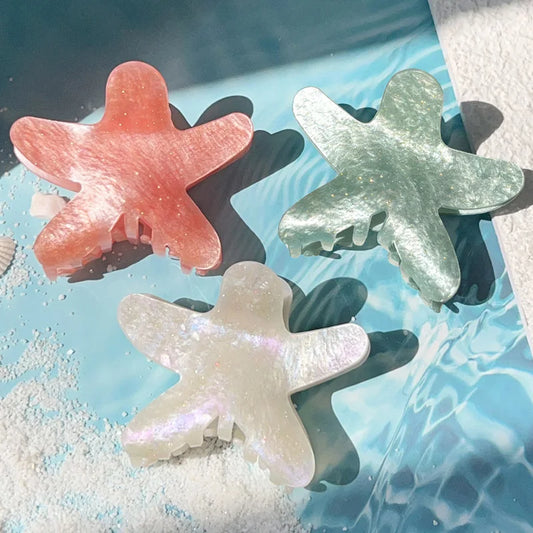 Sommer Seestern Haarklammer – Acrylic Clip Kaufschwan®