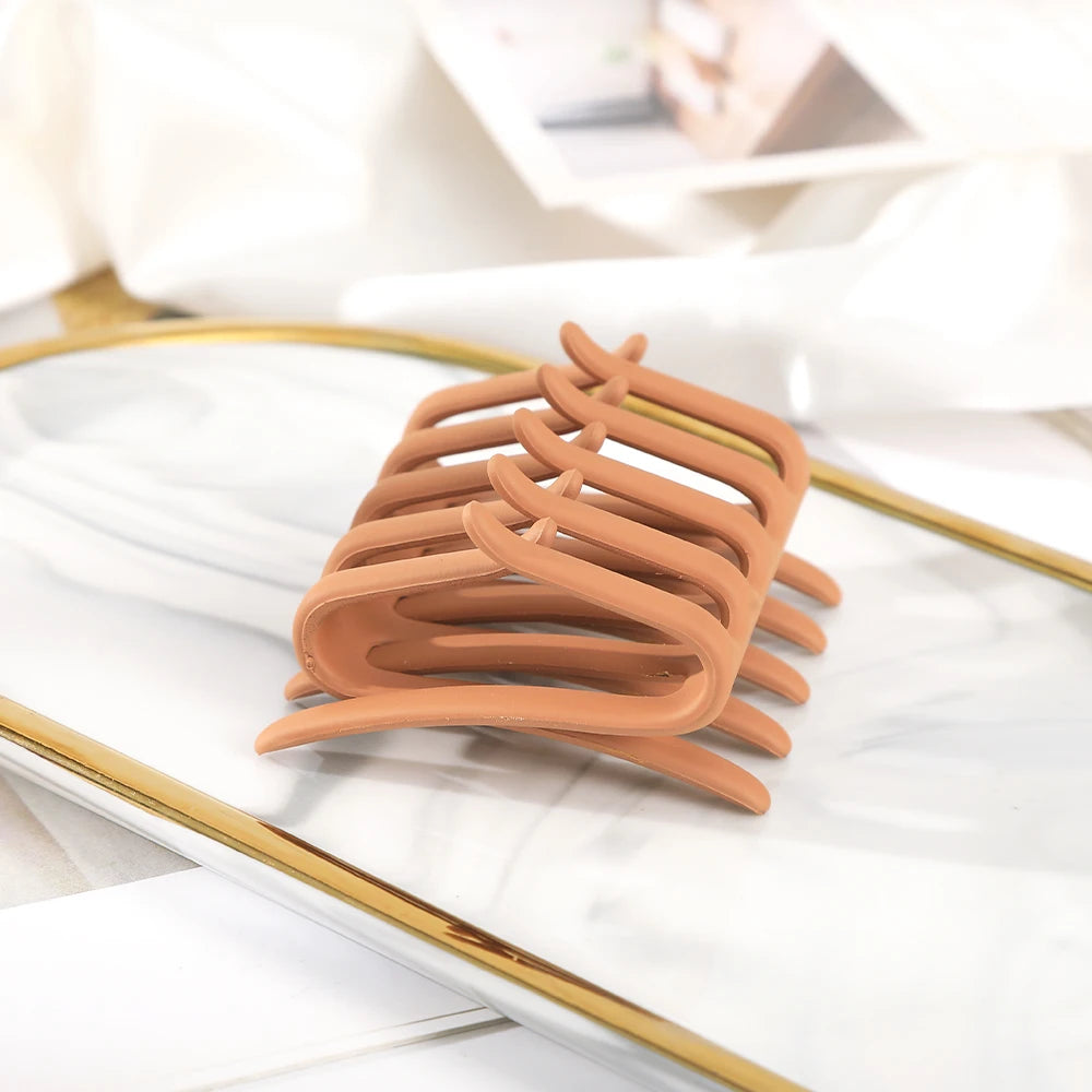 Doppelseitiger Frosted Haarkamm – Rutschfeste Zahnkamm-Haarklammer in Schwarz für Damen Kaufschwan®