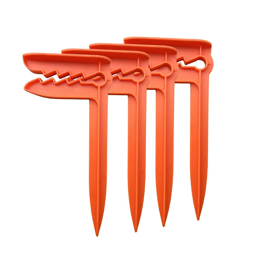 Outdoor Strandtuch- & Picknickdeckenhalter – Windfeste Kunststoff Clips | Decken- & Zeltbefestigung für Camping & Reisen Kaufschwan® Orange - 4 Stück