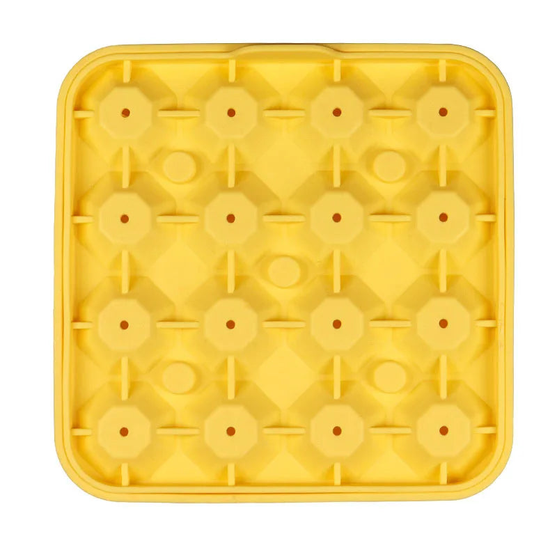 Diamant Eiswürfelform aus Silikon – 16 Elegante Eiswürfel für Whiskey, Cocktails & Getränke Kaufschwan® Gelb