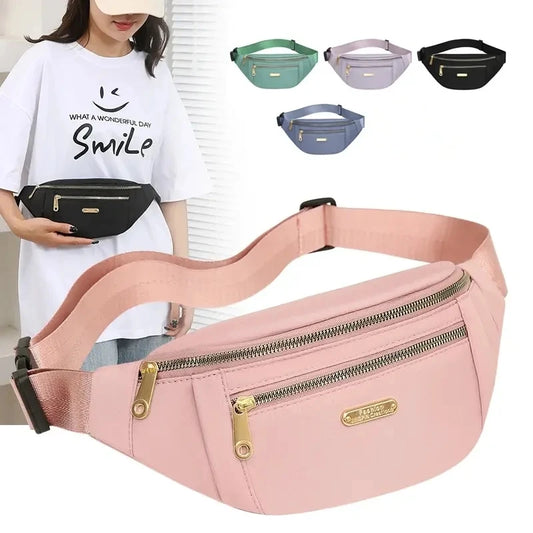 Damen Gürteltasche – Modische Fanny Pack mit Reißverschluss | Brusttasche, Schultertasche & Reise Bauchtasche Kaufschwan®