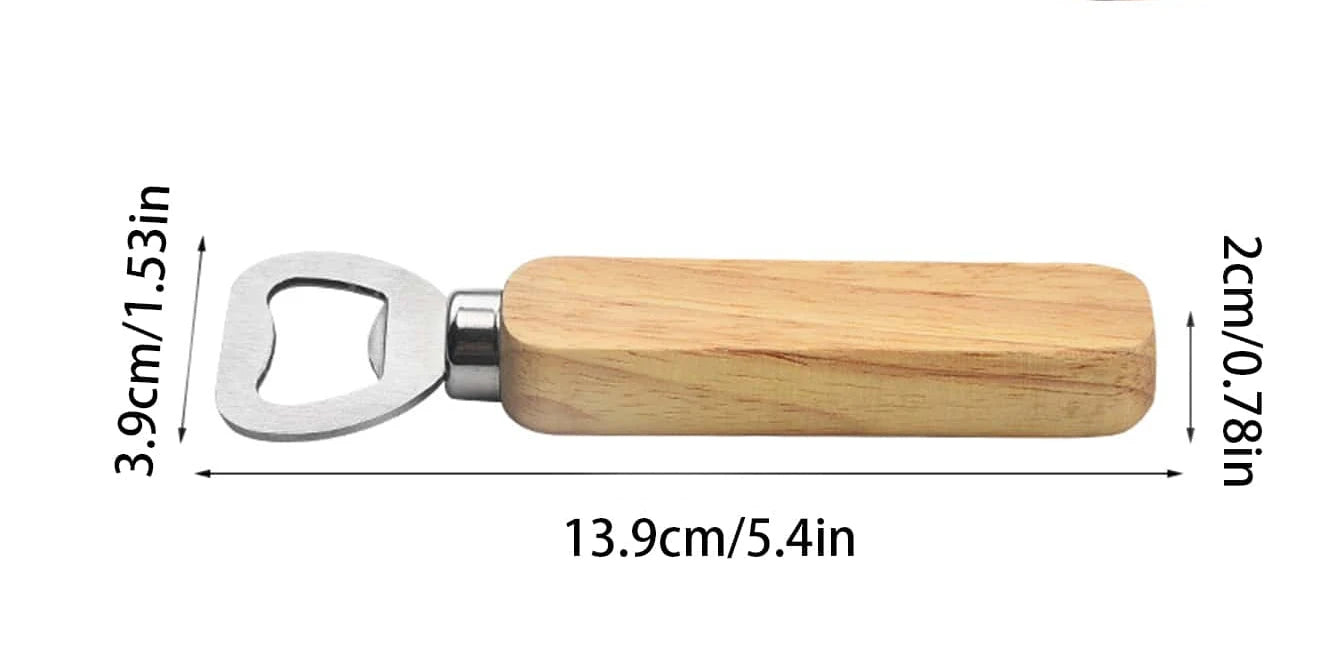 Flaschenöffner mit Holzgriff – Professionelles Bartender Werkzeug Kaufschwan® Holzgriff