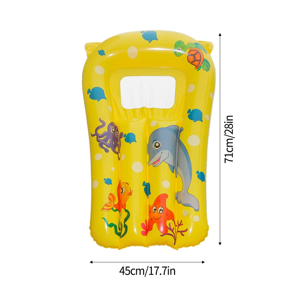 Kinder PVC Wasserhängematte – Aufblasbare Schwimmliege für Pool & Meer Kaufschwan® Gelb