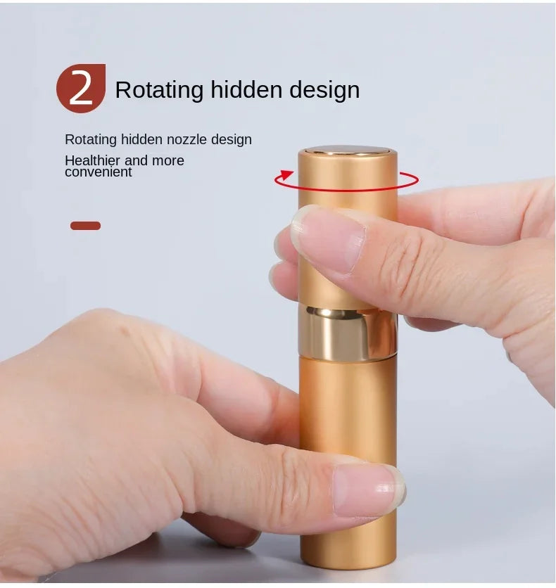 Perfume Refill Bottle 8ml Metal Aluminum Refillable Perfume Bottle Spray Bottle Portable Atomizer Perfume Travel Kaufschwan®