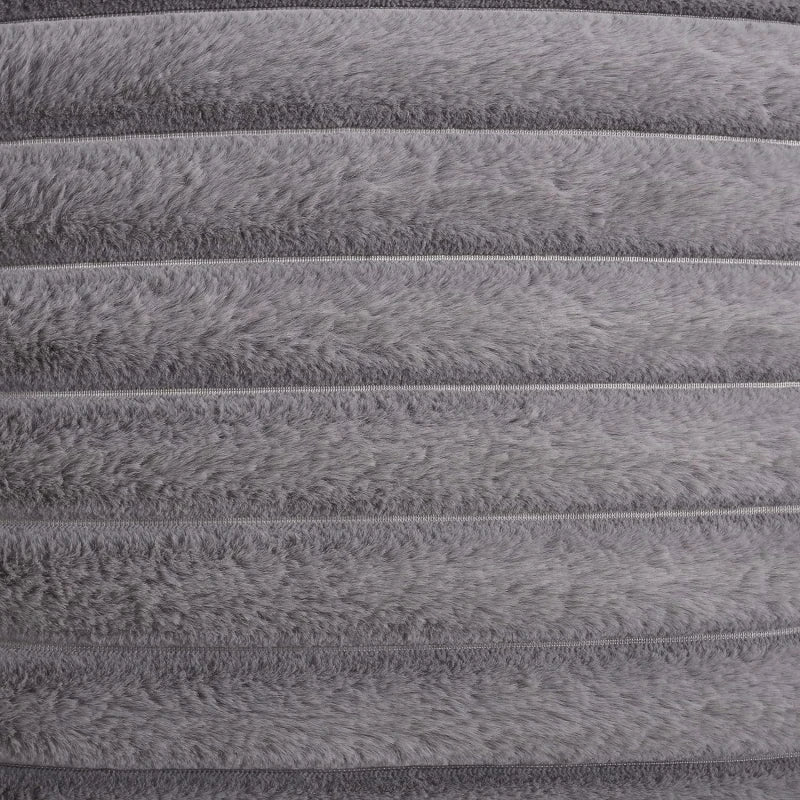 Weiß & Rosa Dekorativer Kissenbezug | Flauschiger Weicher Überwurf für Sofa, Couch & Wohnkultur | 45x45cm Kaufschwan®