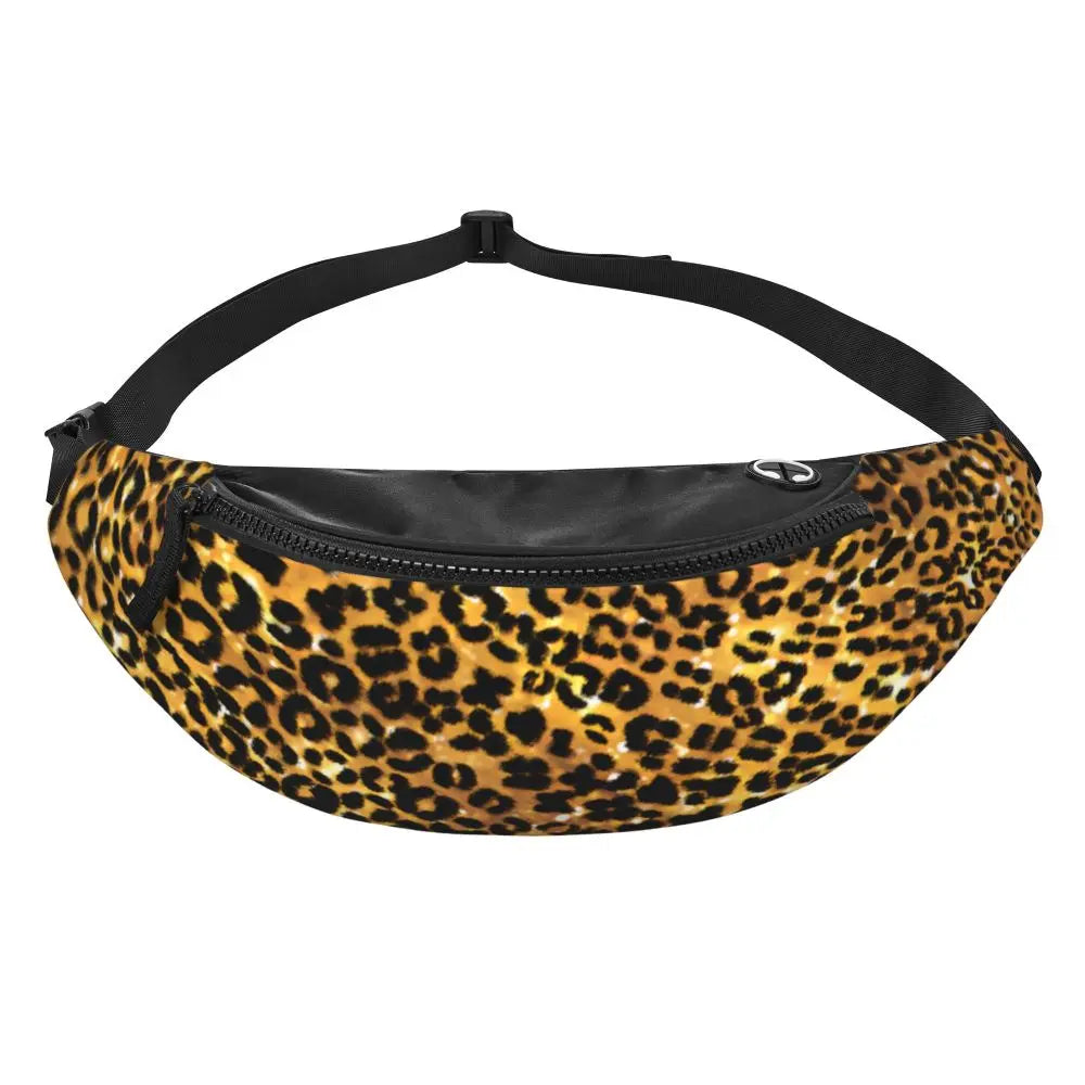 Leopardenmuster Gürteltasche – Unisex Hüfttasche | Cheetah Print Crossbody Bag für Laufen, Reisen & Handy