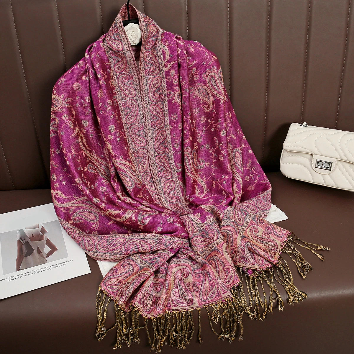 Pashmina Hijab Schal – Damen Langer Kaschmir Schal | Luxus Weicher Foulard, Turban & Muslimisches Kopftuch