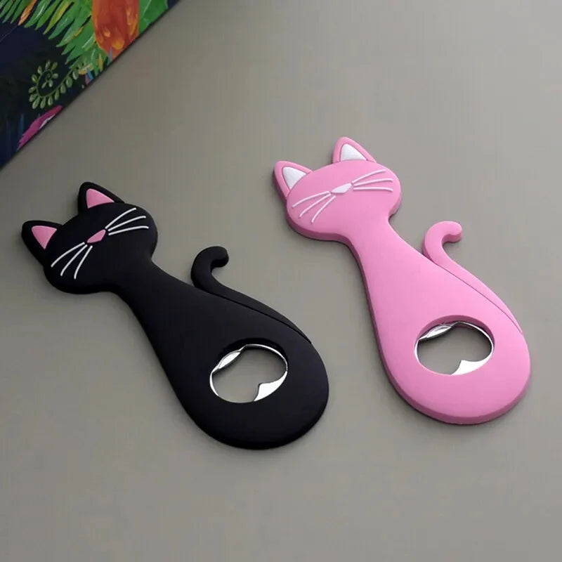 Süßer Katzen Flaschenöffner Magnet – Kühlschrank Dekoration Geschenk Kaufschwan®